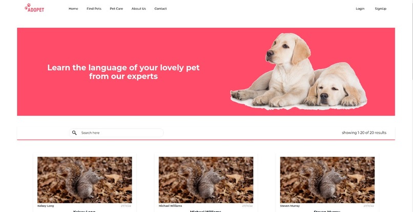 Adopet – screenshot 1