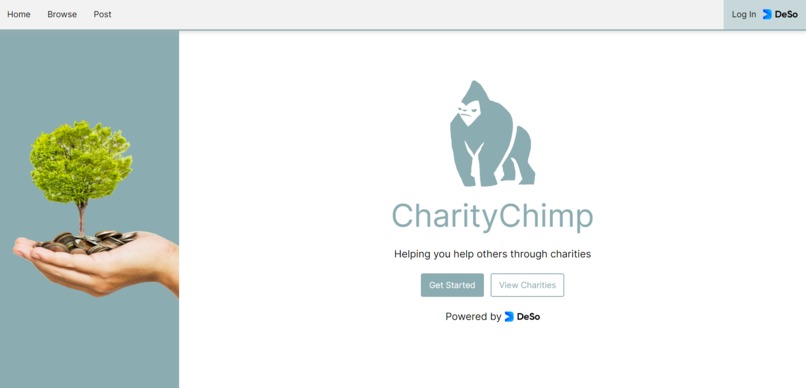 CharityChimp – screenshot 1