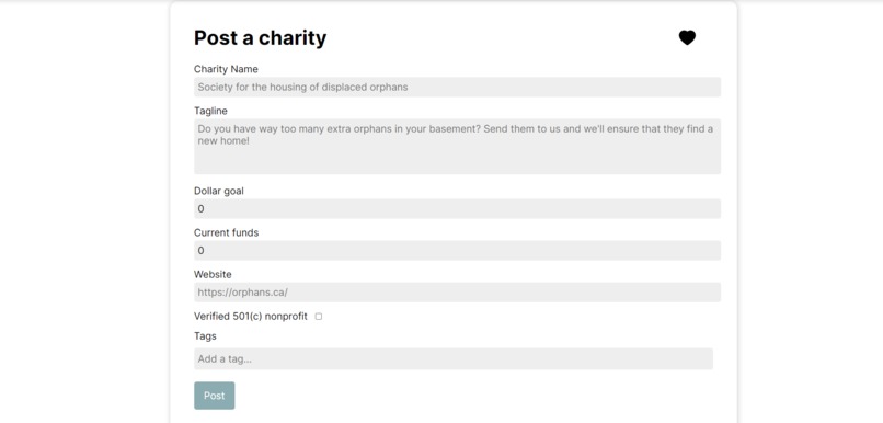 CharityChimp – screenshot 3