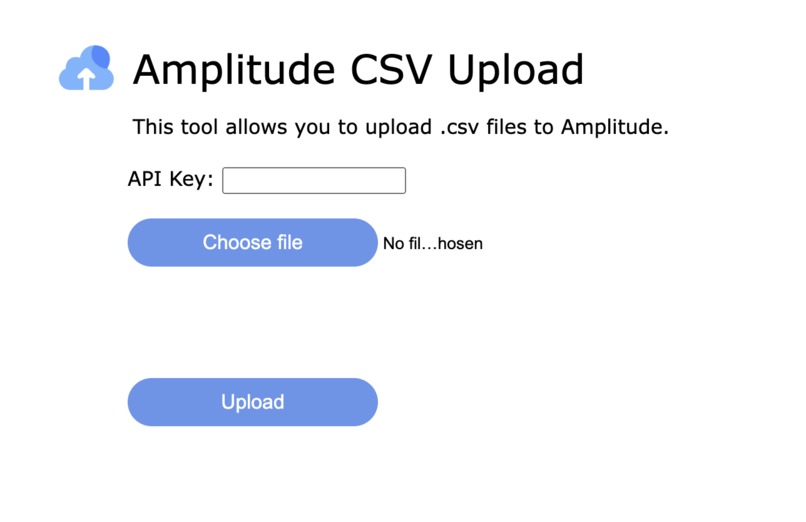 Amplitude CSV Upload – screenshot 1