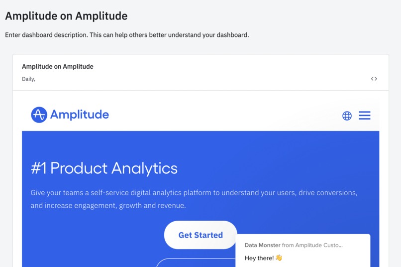 IFrames in Amplitude – screenshot 2