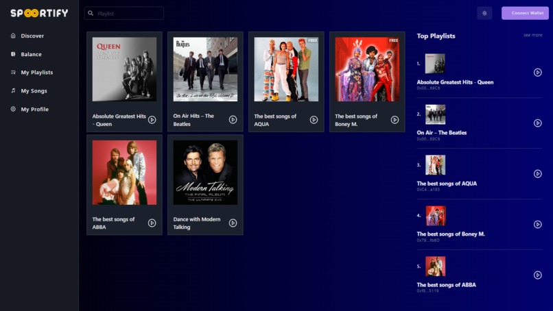 Spoortify Music Network on OORT – screenshot 2