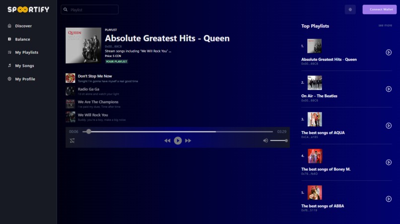 Spoortify Music Network on OORT – screenshot 5