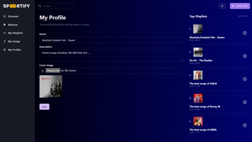 Spoortify Music Network on OORT – screenshot 8