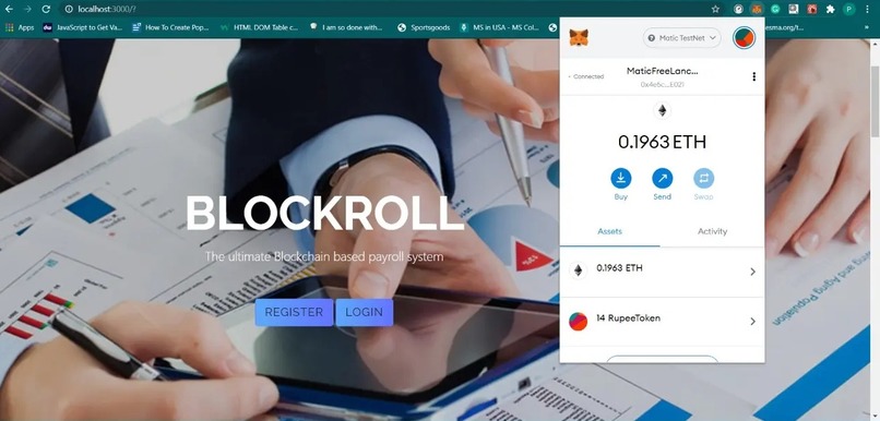 BlockRoll - Blockchain based payroll – screenshot 1