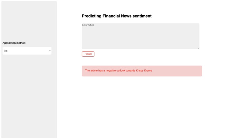 Financial News Sentiment Analysis – screenshot 3