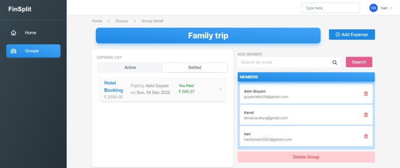 FinSplit – screenshot 6