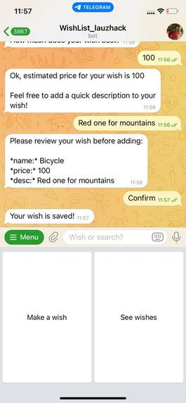 Wishlist – screenshot 1