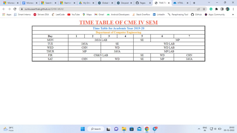 Time Table – screenshot 1