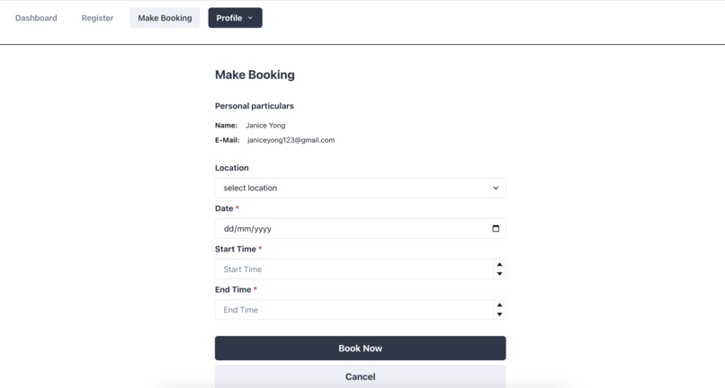 Book Hall Facilities App – screenshot 4