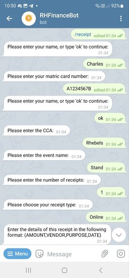 RH Finance Bot – screenshot 2