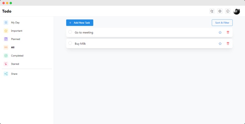 Todo App – screenshot 3