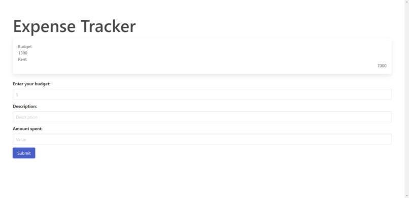 Expense Tracker – screenshot 1