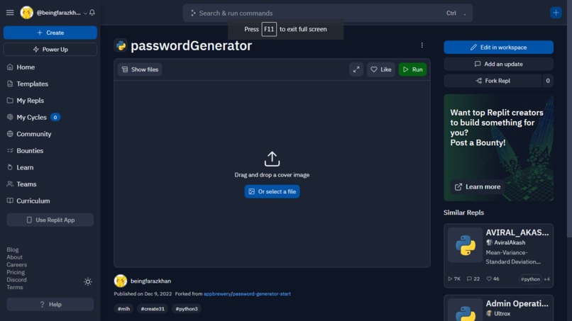 password-generator – screenshot 2