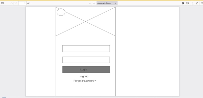 Mobile Wireframe – screenshot 1