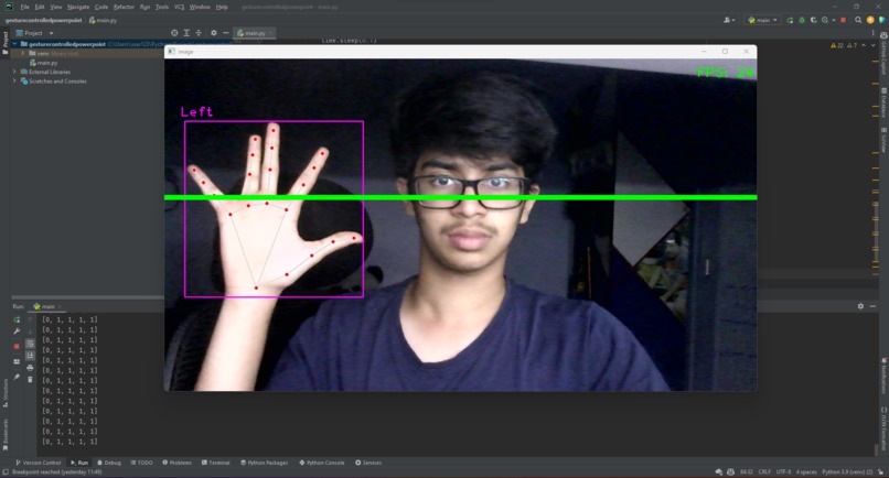 Gesture Controlled PowerPoint – screenshot 1