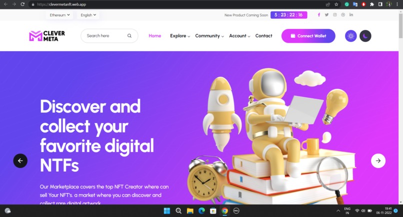 CLEVER META - A Place Where Barter the NFT's. – screenshot 2