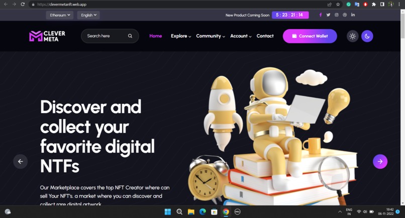 CLEVER META - A Place Where Barter the NFT's. – screenshot 3