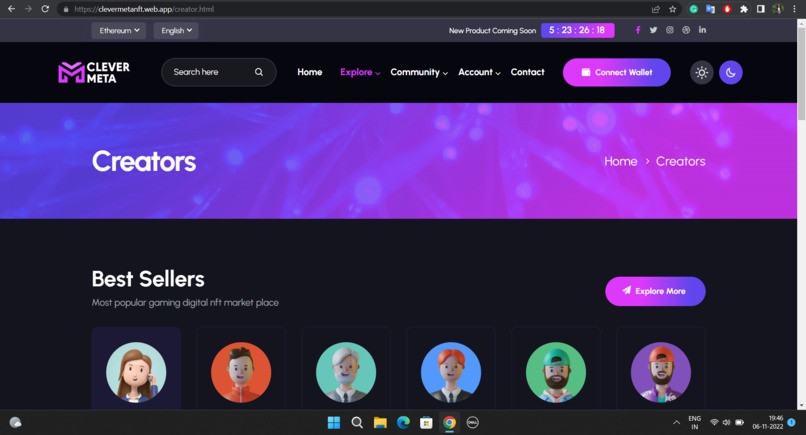 CLEVER META - A Place Where Barter the NFT's. – screenshot 5