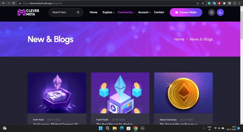 CLEVER META - A Place Where Barter the NFT's. – screenshot 7