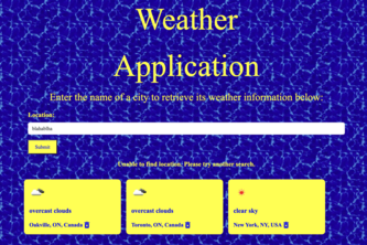 Weather Website