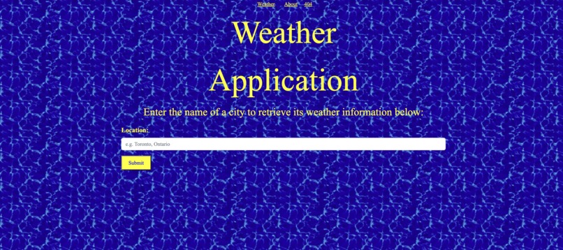 Weather Website – screenshot 2