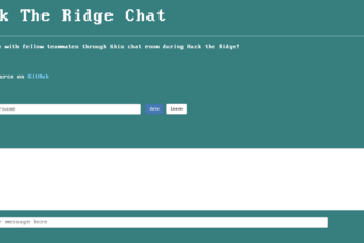 Hack the Ridge Chat