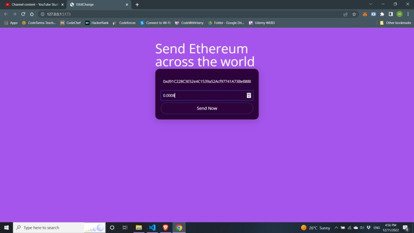 EthXChange – screenshot 2
