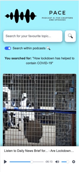 PACE: Podcast AI for Chapters and Episodes – screenshot 3