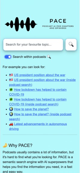 PACE: Podcast AI for Chapters and Episodes – screenshot 4