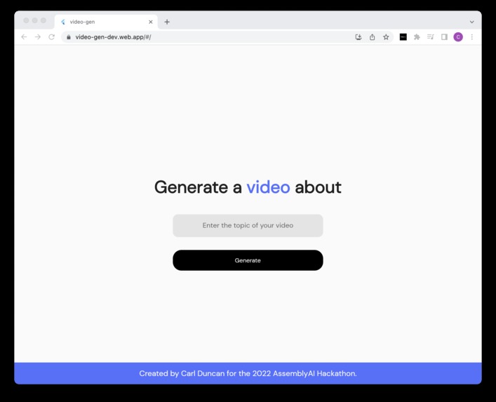 video-gen – screenshot 1