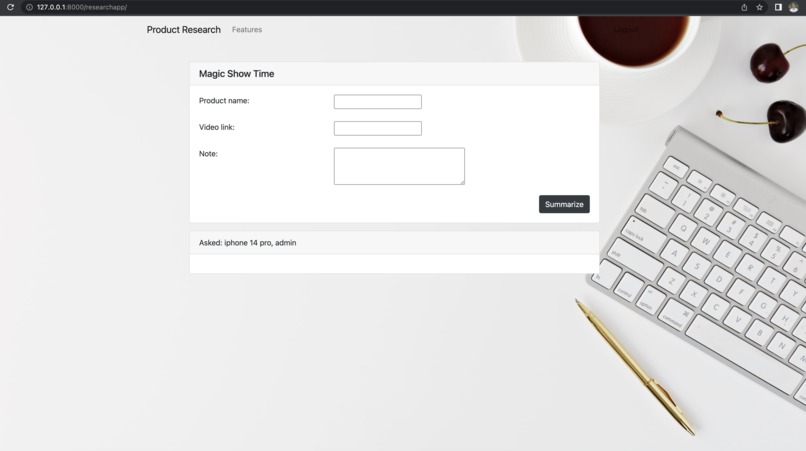 Product-Research-AI – screenshot 1