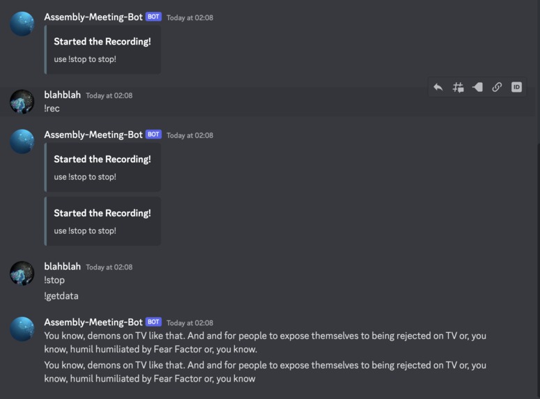 Assembly-Meeting-Bot – screenshot 2