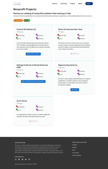 ohack.dev: Update our UX – screenshot 2