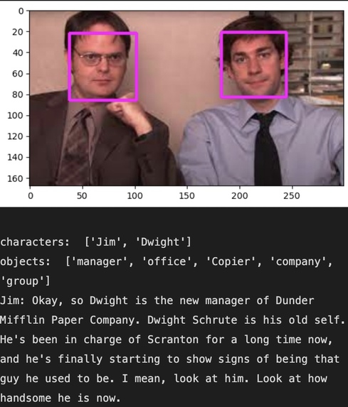 The Office Character Dialogue Generation Using Images – screenshot 1