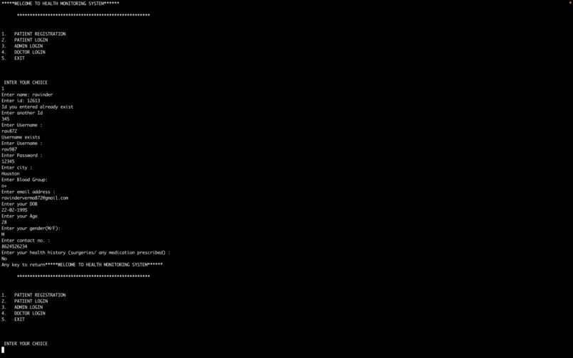 HealthCare Management System – screenshot 1