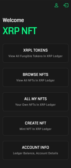 xNFT -  Mobile App for NFTs and Tokens in XRP Ledger – screenshot 1