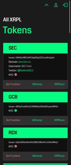 xNFT -  Mobile App for NFTs and Tokens in XRP Ledger – screenshot 6