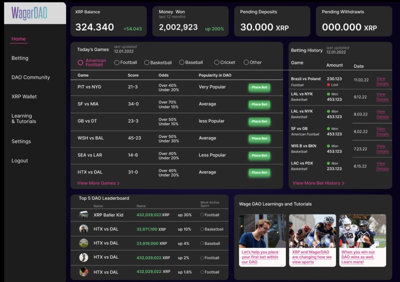 WagerDAO – screenshot 1