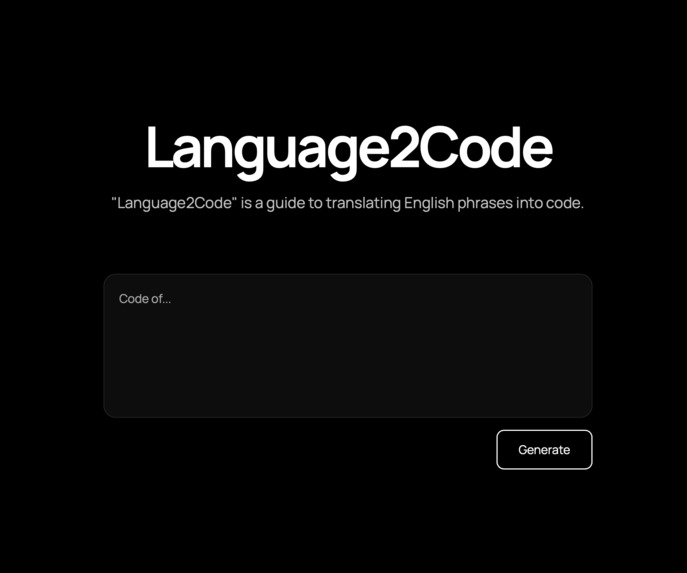 Language2Code – screenshot 1