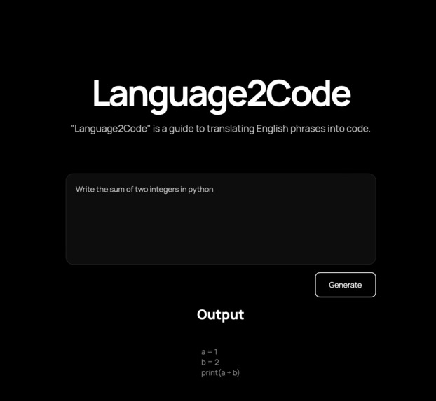 Language2Code – screenshot 3