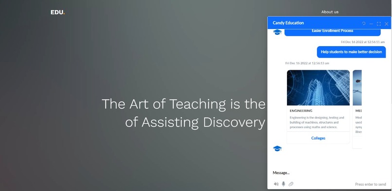 Candy Education Bot – screenshot 1