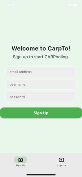 CarpTo – screenshot 2