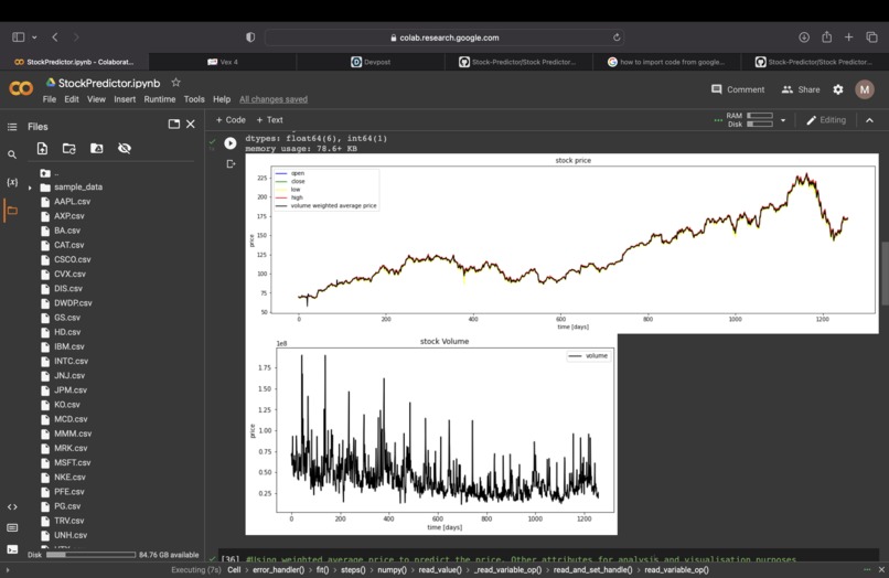 Stock Price Predictor – screenshot 2