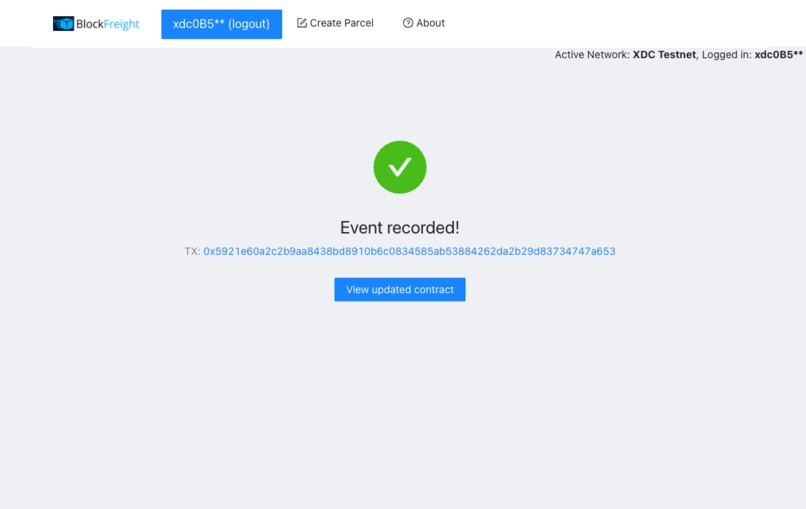 BlockFreight - XDC Blockchain parcel tracking – screenshot 11