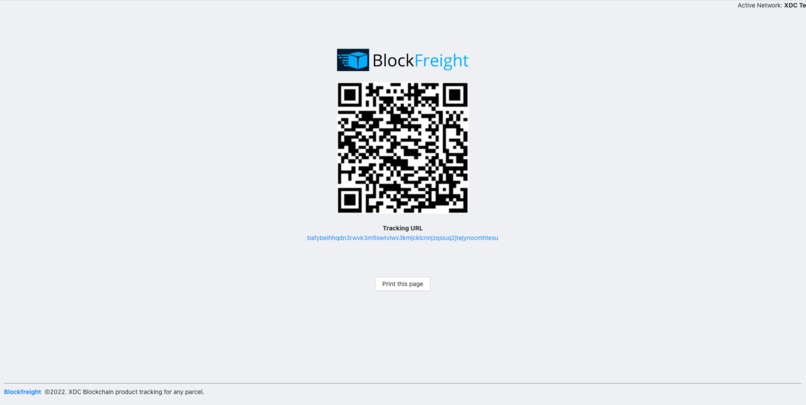 BlockFreight - XDC Blockchain parcel tracking – screenshot 8