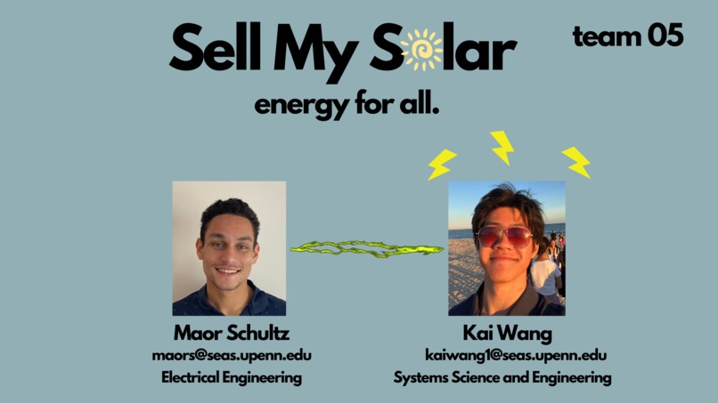 ESE 1110, Team 05, Sell My Solar – screenshot 1