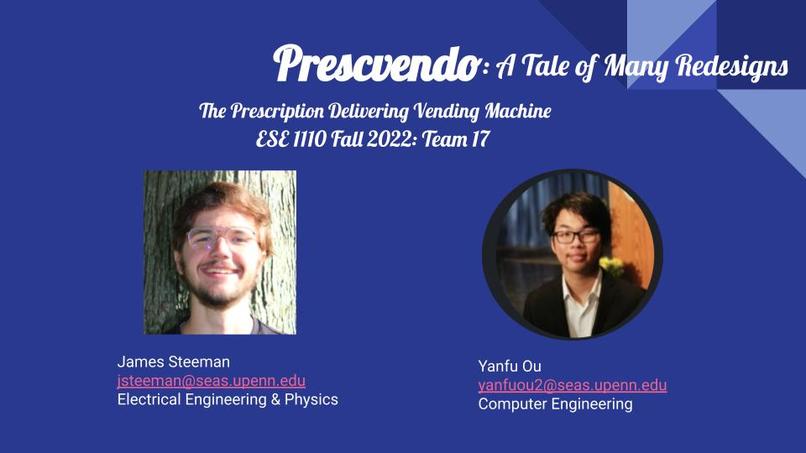ESE 1110, Team 17, "Prescvendo" – screenshot 1