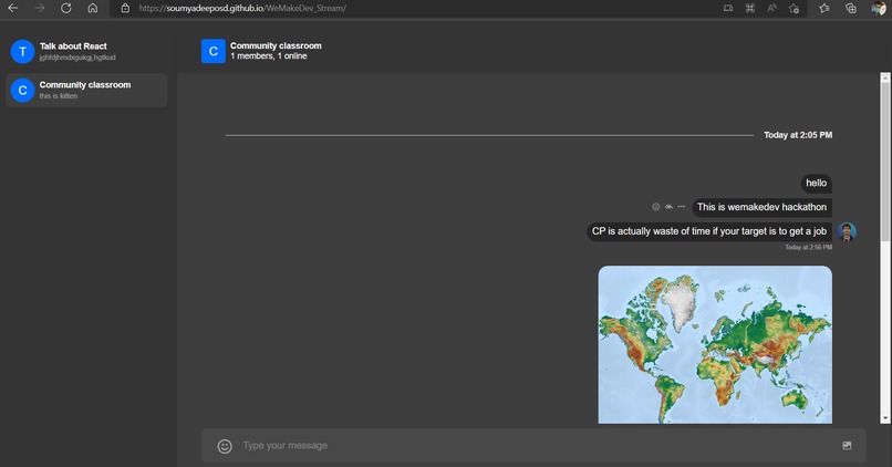 Community ChatRoom – screenshot 3