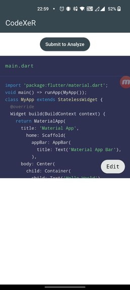 CodeXeR – screenshot 2
